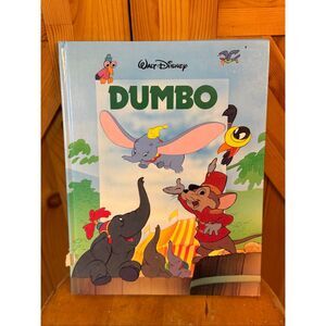 Walt Disney’s Vintage 1988 Dumbo Children’s Book Hardcover Classic Story(7190)